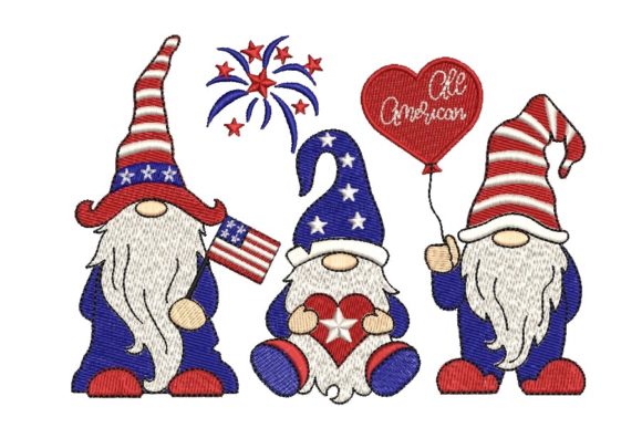 4th of July Patriotic Gnomes