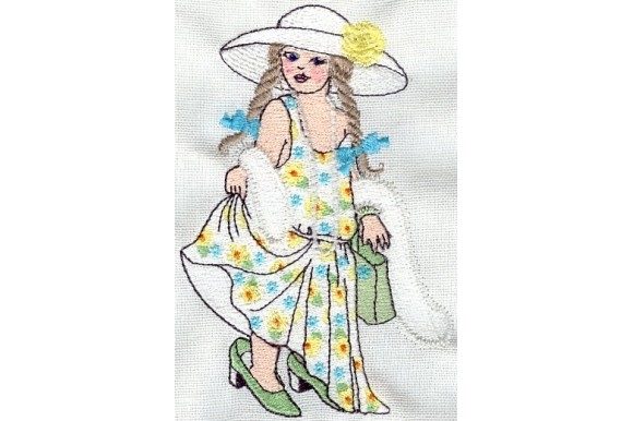 Dressup Girl: A Sweet Embroidery Design for Little Ones