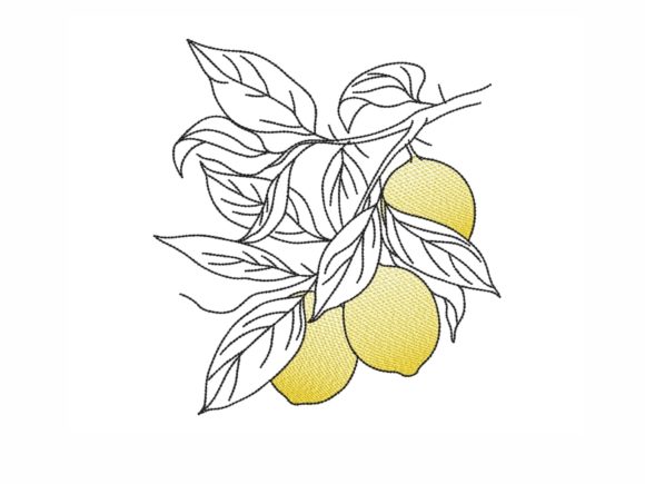 Lemons: A Fresh Embroidery Design