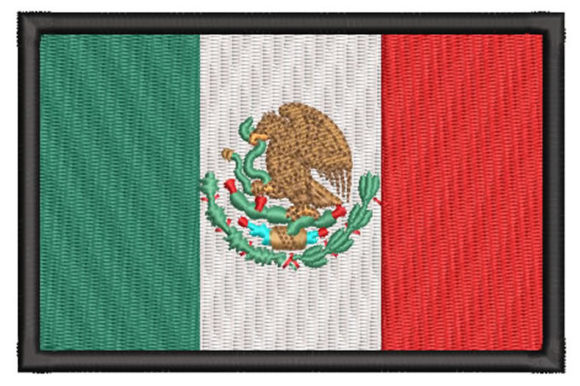 Mexican Flag Embroidery Design