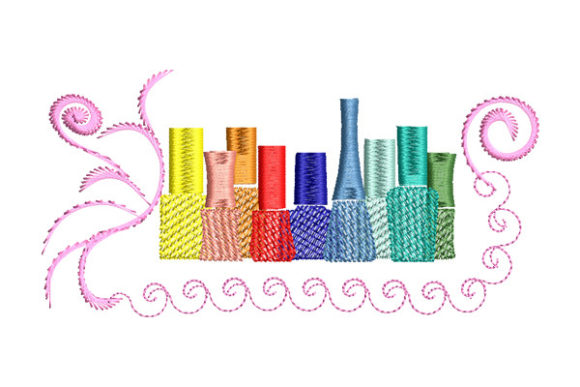 Nail Polish Bottles: A Festive Beauty Embroidery Review
