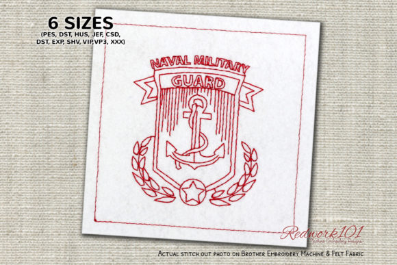 Naval Military Guard Redwork: A Designer's Review