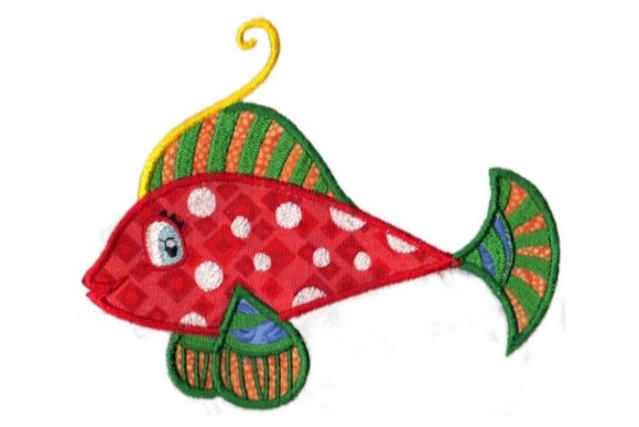 Red Tropical Fish with Dots: A Holiday Embroidery Review